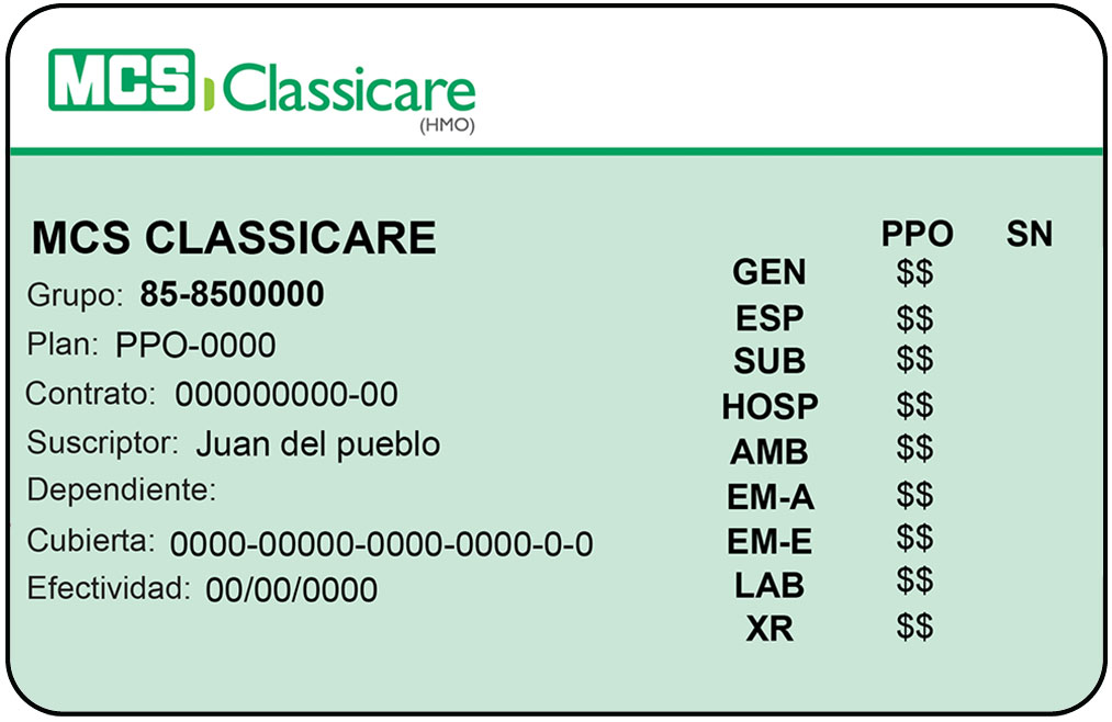 Plan médico MCS Classicare